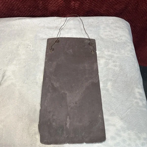 Door Decor, Rustic Welcome Sign, Outdoors Trees Moose Slate Art. 16x8. Bn, Green - Picture 4 of 6